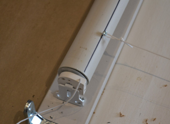 Roman blind with four cords measured accurately